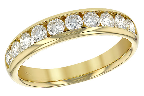 A129-51709: LDS WED RG .75 TW (10 STONES)