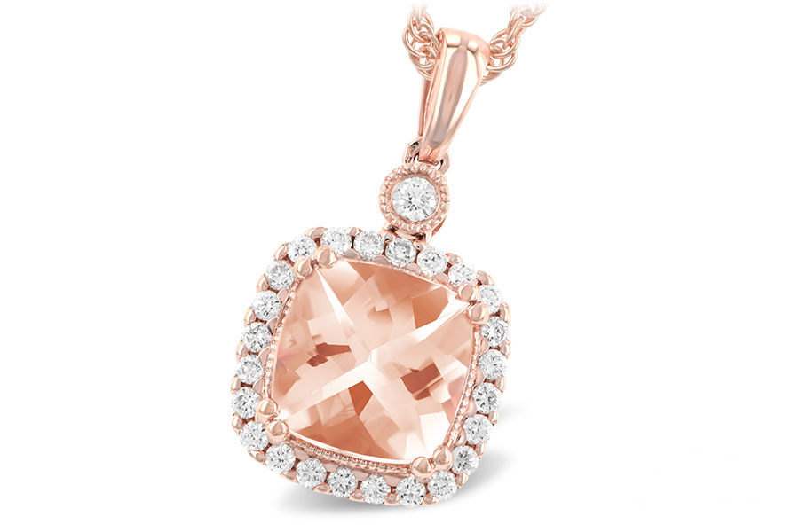 A223-11690: NECK 1.09 MORGANITE 1.26 TGW (7MM MORG)