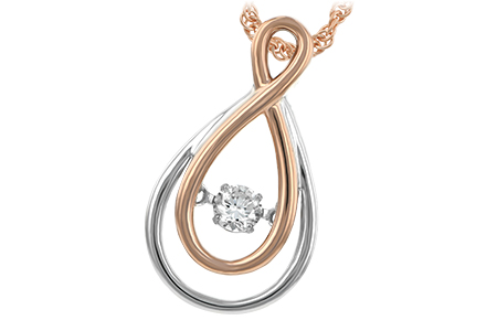 A224-97154: NECKLACE .14 TW