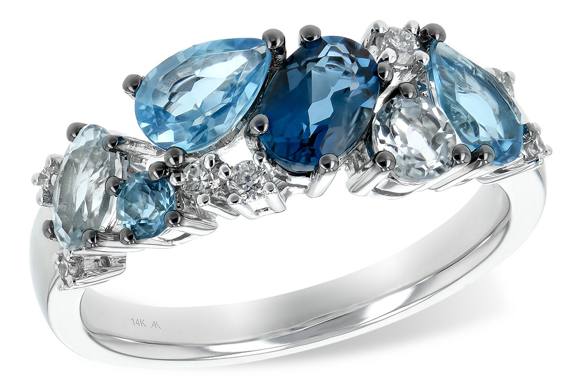 A225-82636: LDS RG 2.05 BLUE TOPAZ 2.16 TGW