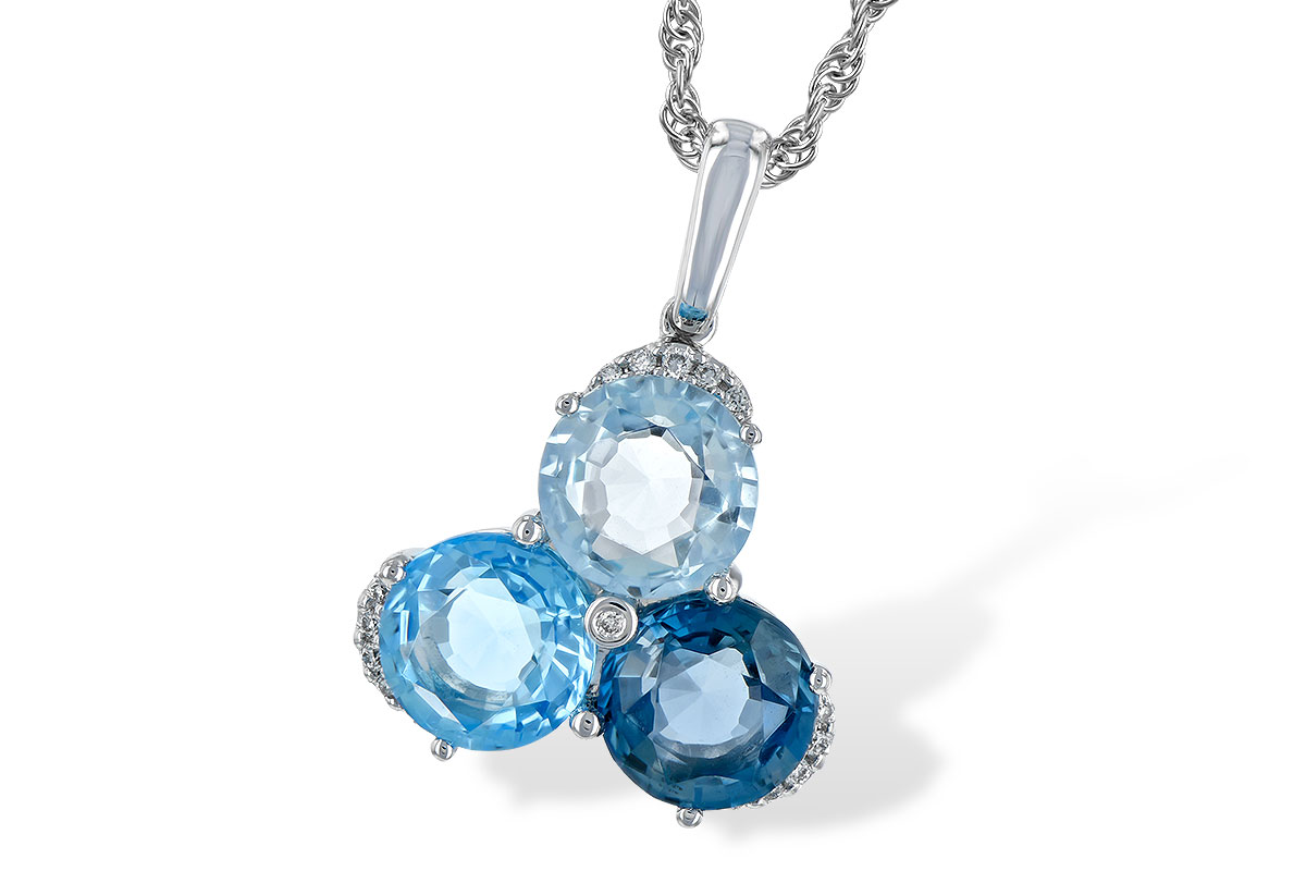A225-83545: NECK 4.01 BLUE TOPAZ 4.06 TGW