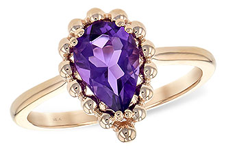 A225-86254: LDS RING 1.06 CT AMETHYST