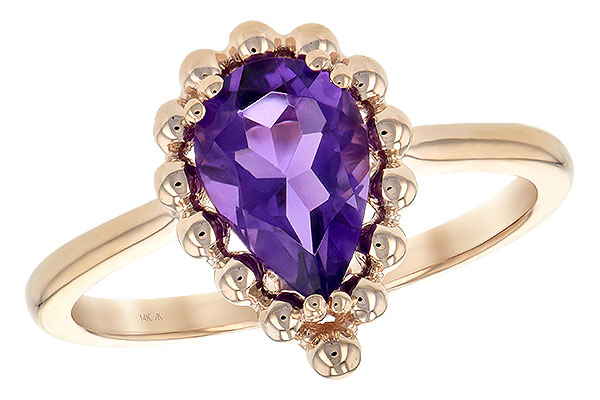 A225-86254: LDS RING 1.06 CT AMETHYST