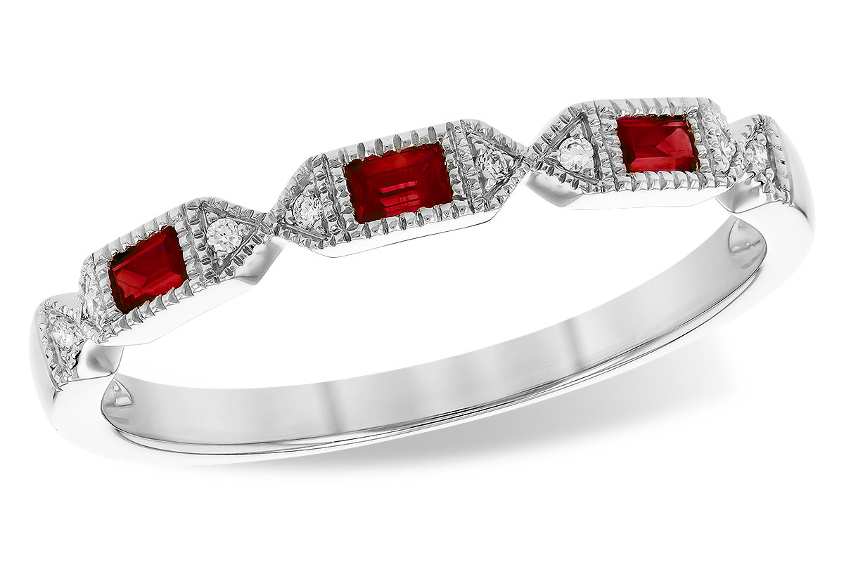 A309-48990: LDS WED RG .12 RUBY .14 TGW