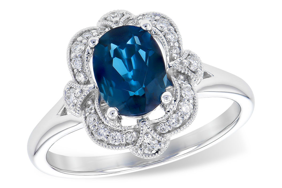 A309-52581: LDS RG 1.35 LONDON BLUE TOPAZ 1.50 TGW