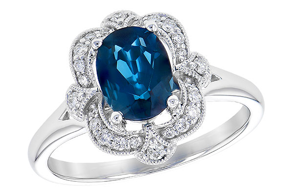 A309-52581: LDS RG 1.35 LONDON BLUE TOPAZ 1.50 TGW