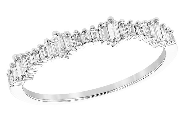 A309-52609: LDS WED RG .20 TW BAGUETTES