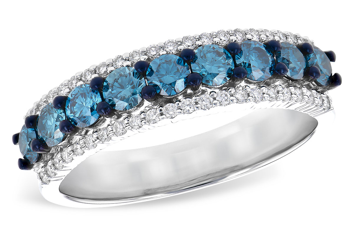 A309-53536: LDS DIA RG .80 TW BLUE DIAS 1.00 TW