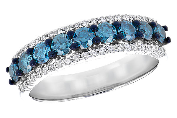 A309-53536: LDS DIA RG .80 TW BLUE DIAS 1.00 TW