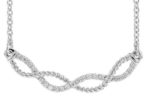 A310-38054: NECKLACE .12 TW (18")