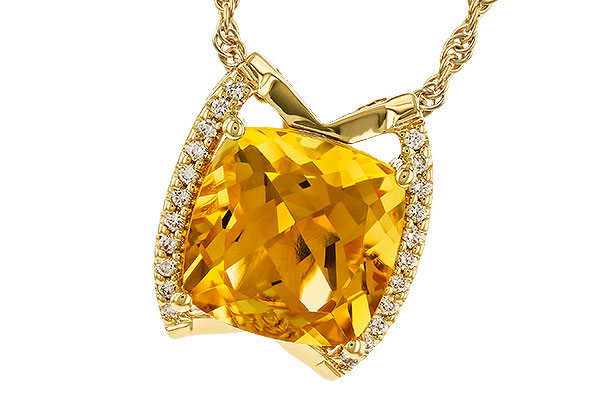 A310-41727: NECKLACE 3.74 CITRINE 3.85 TGW (10MM CIT)