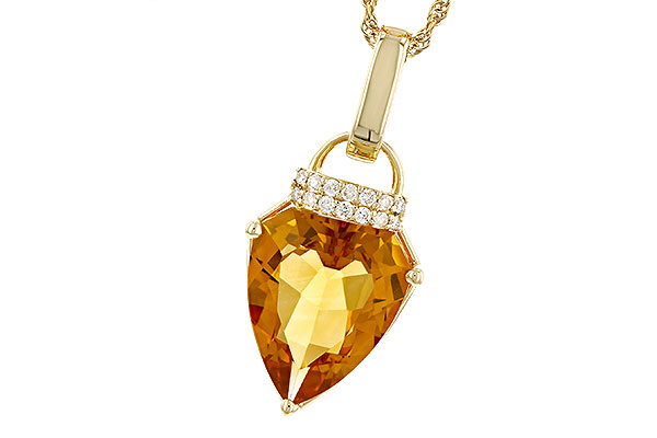 A310-43536: NECKLACE 3.12 CITRINE 3.18 TGW (12x10MM CIT)