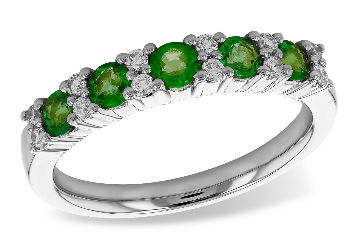 A310-44436: LDS WED RG .55 EMERALD .72 TGW