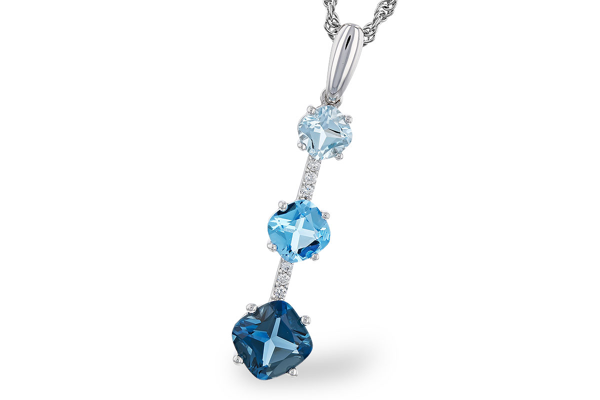 A311-28981: NECK 1.87 TW BLUE TOPAZ 1.90 TGW