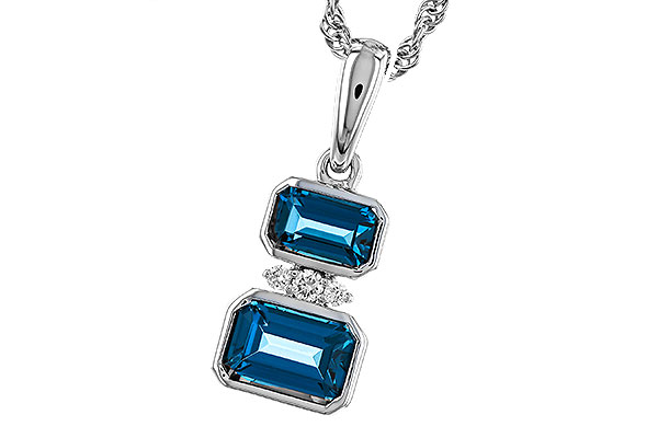 A311-29881: NECK .95 TW LONDON BLUE TOPAZ .98 TGW