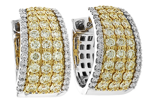 A311-32627: EARRINGS 1.52 YELLOW DIAS 1.96 TW