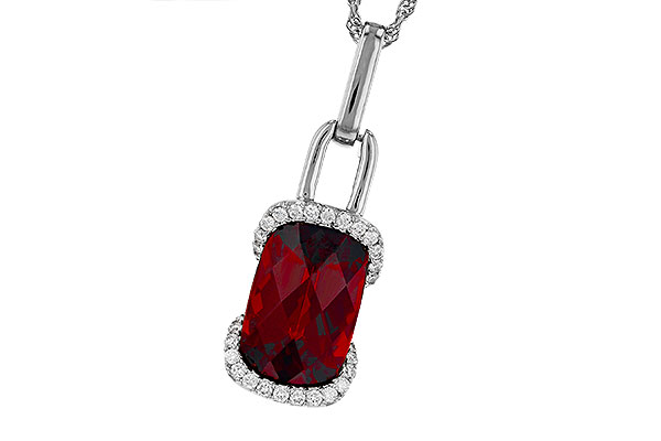 A312-18945: NECK 4.30 GARNET 4.45 TGW (12x8MM GAR)