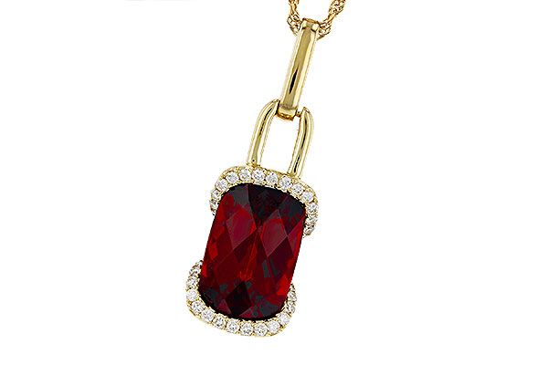 A312-18945: NECK 4.30 GARNET 4.45 TGW (12x8MM GAR)