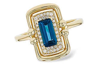 A312-18954: LDS RG .84 LONDON BLUE TOPAZ .96 TGW (8x4MM LBT)