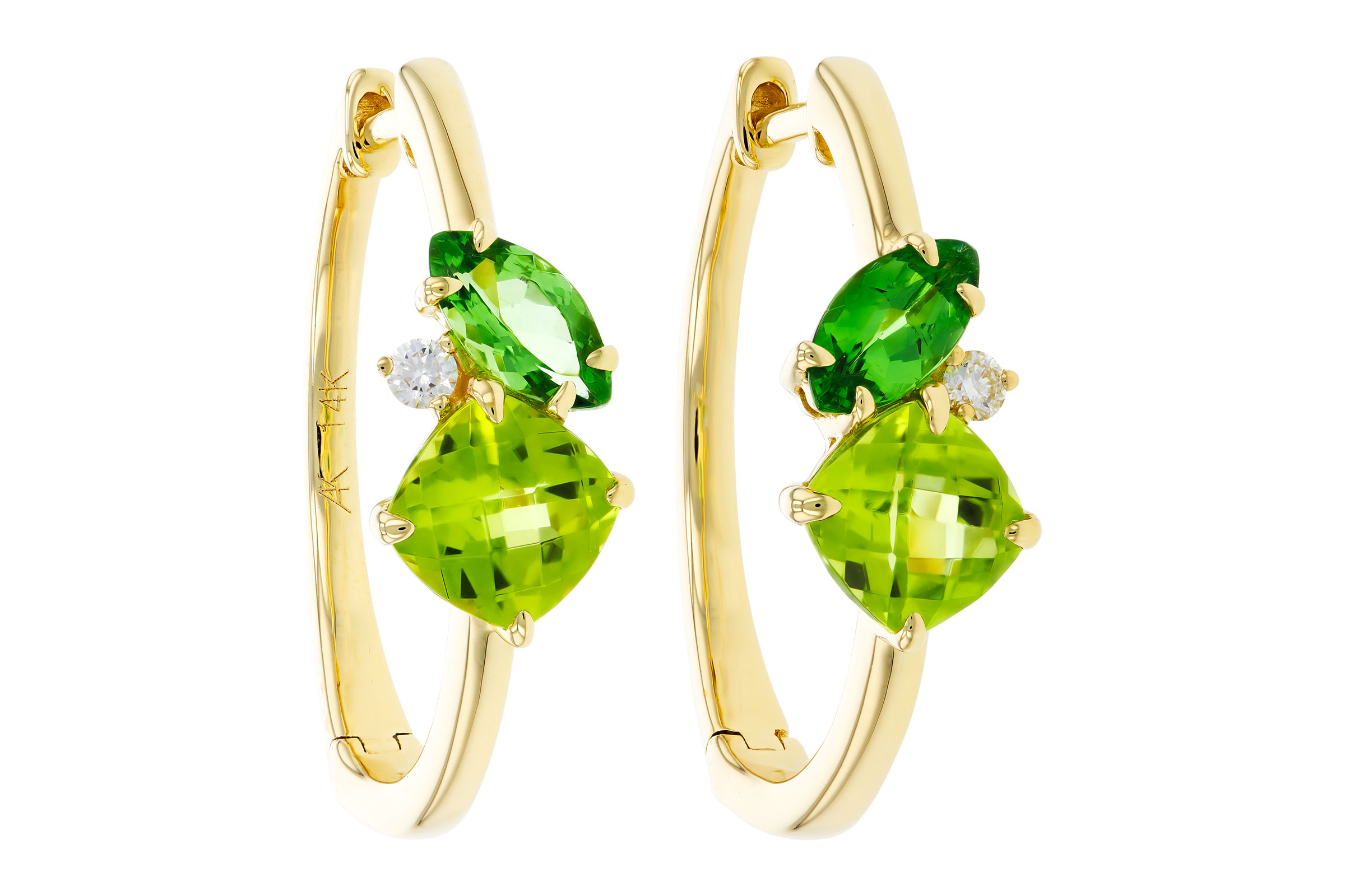 A312-20745: EARRINGS 1.69 TW SEMI-PREC (PER,TSAV) 1.73 TGW