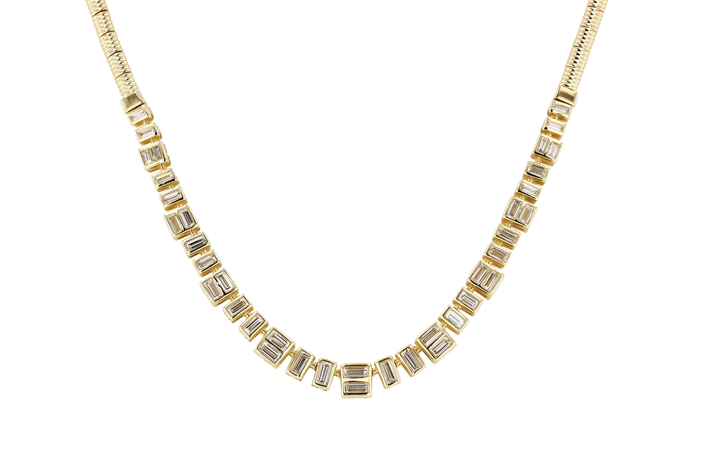 A312-20772: NECKLACE 1.80 TW BAGUETTES (17")