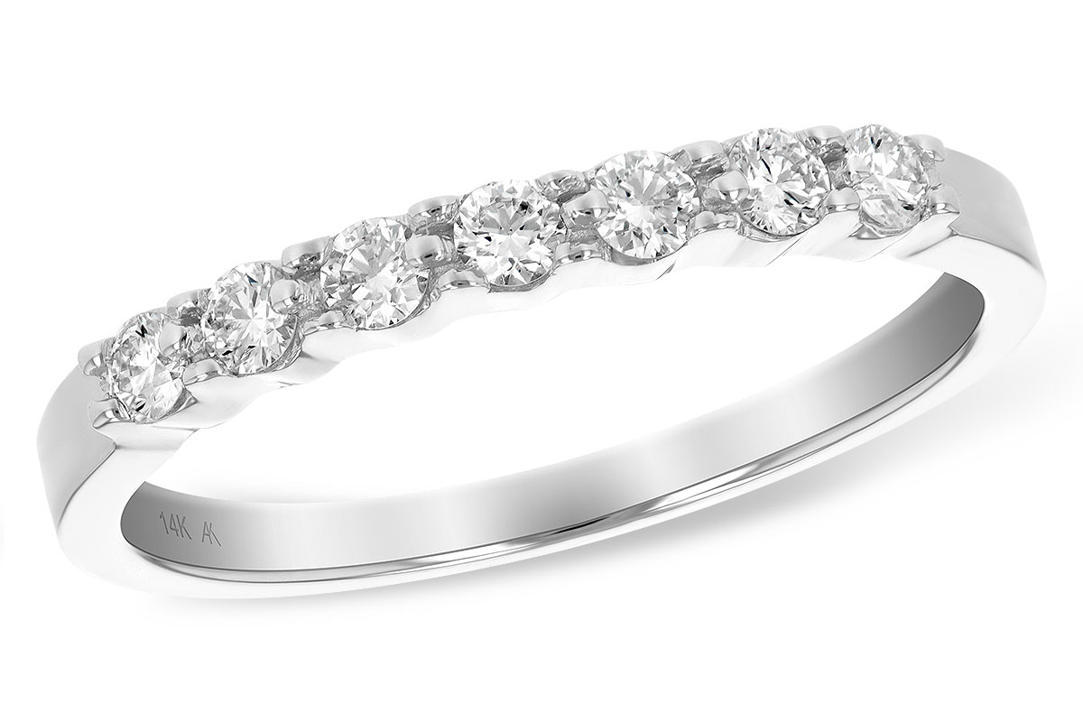 B129-51718: LDS DIA WED RG .25 TW (7 STONES)
