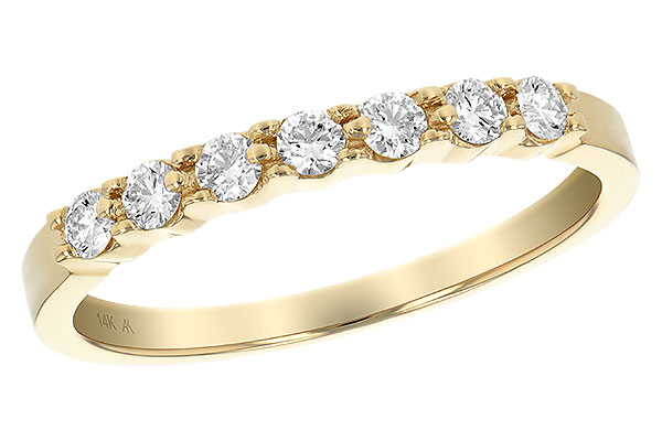 B129-51718: LDS DIA WED RG .25 TW (7 STONES)