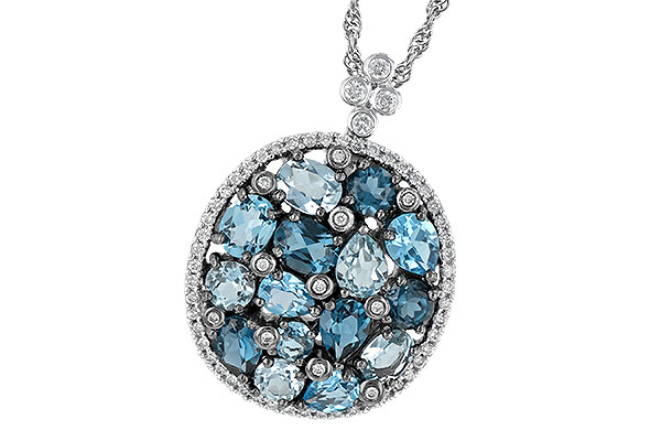 B224-04445: NECK 3.12 BLUE TOPAZ 3.41 TGW