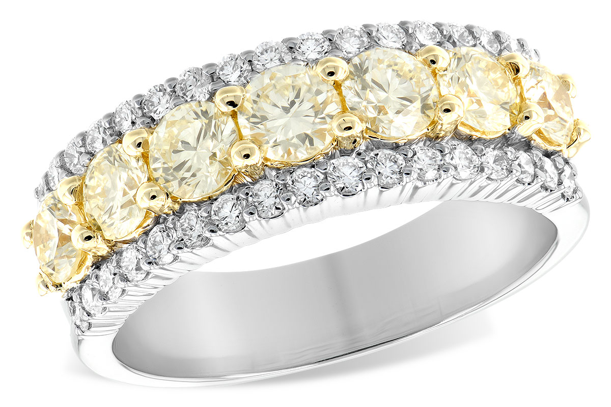 B224-94445: LDS DIA WED RG 1.20 YELLOW DIA 1.64 TW