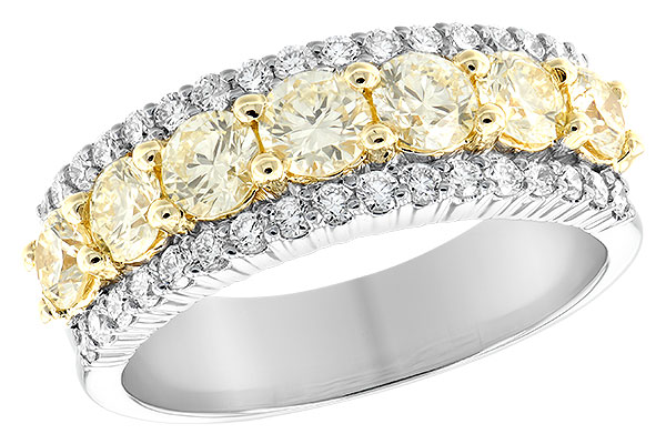 B224-94445: LDS DIA WED RG 1.20 YELLOW DIA 1.64 TW