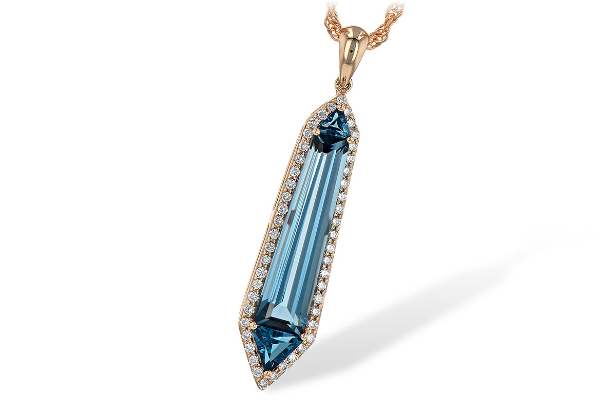 B226-73518: NECK 3.47 LONDON BLUE TOPAZ 3.70 TGW