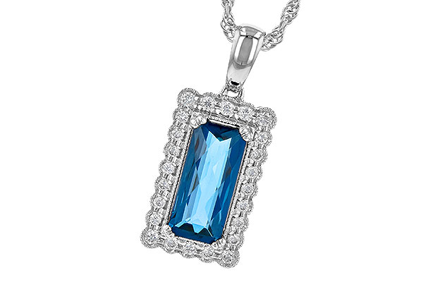 B226-80745: NECK 1.55 LONDON BLUE TOPAZ 1.70 TGW