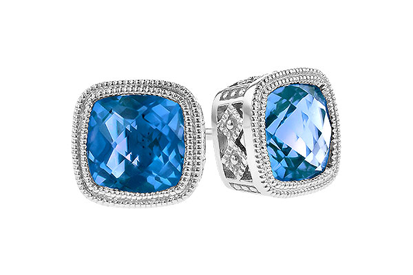 B309-47099: EARR 2.20 TW BLUE TOPAZ