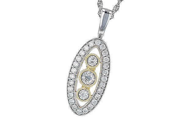 B309-47172: NECKLACE .34 TW
