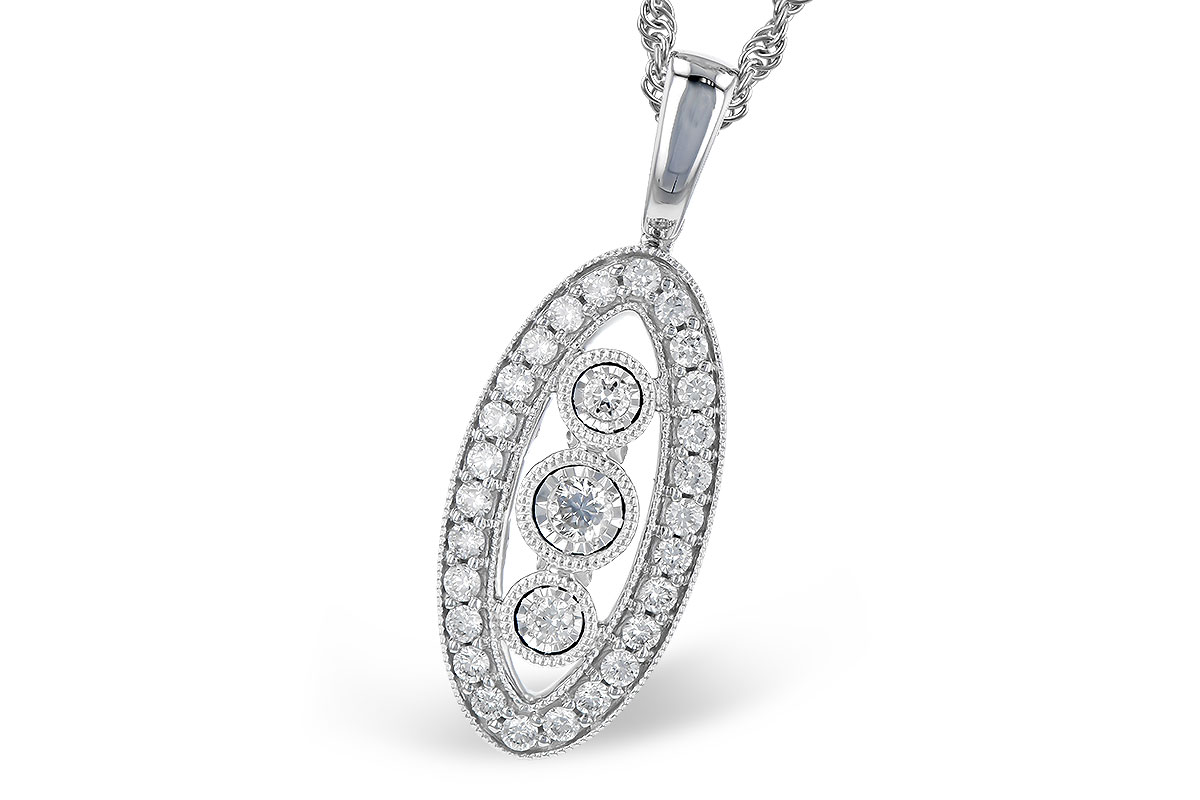 B309-47172: NECKLACE .34 TW