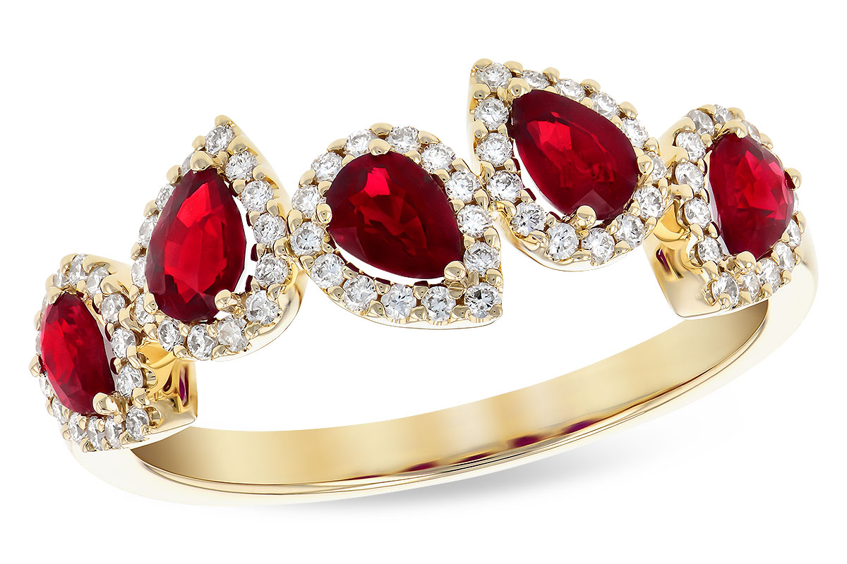 B309-48063: LDS RG .90 TW RUBY 1.14 TGW