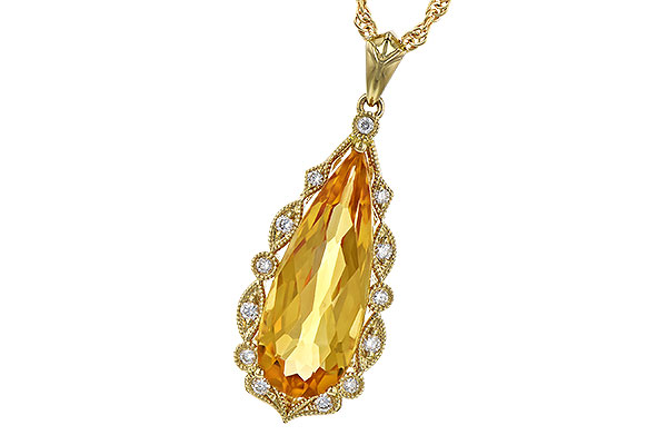 B309-48945: NECK 3.38 CITRINE 3.50 TGW