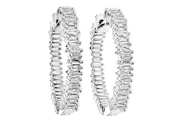 B309-51690: EARR .35 CTS TW BAGUETTE DIAS