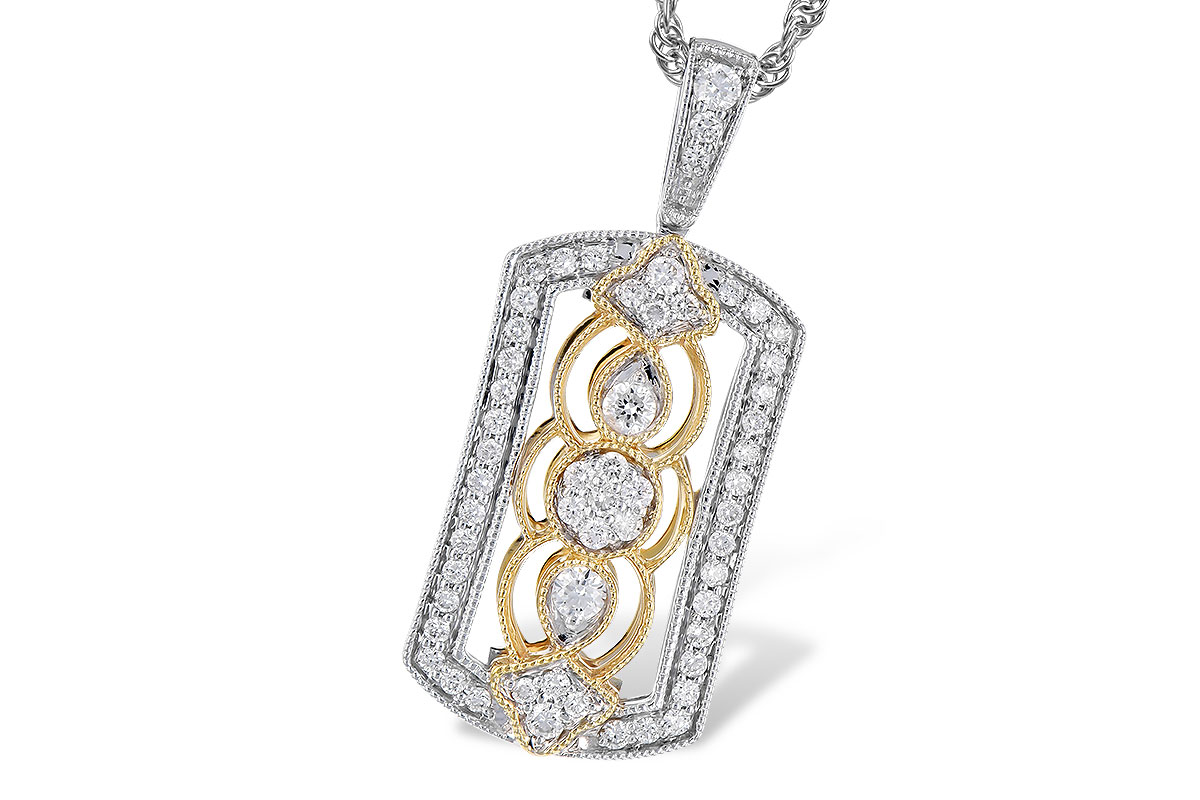 B309-51718: NECKLACE .33 TW