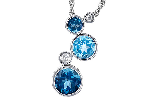 B309-52627: NECK 2.30 BLUE TOPAZ 2.40 TGW