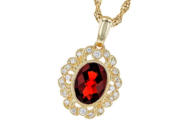 B310-38972: NECK 1.40 GARNET 1.54 TGW (8x6MM GAR)