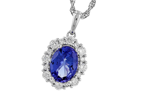 B310-40818: NECK 1.02 TANZANITE 1.32 TGW (8x6 OVAL)