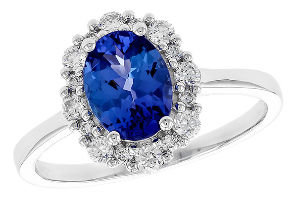B310-41718: LDS RG 1.02 TANZANITE 1.30 TGW (8x6 OVAL)