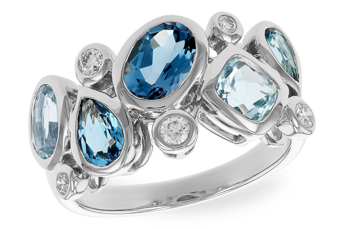B310-42554: LDS RG 2.57 BLUE TOPAZ TW 2.75 TGW