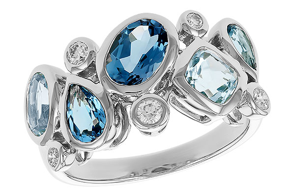 B310-42554: LDS RG 2.57 BLUE TOPAZ TW 2.75 TGW