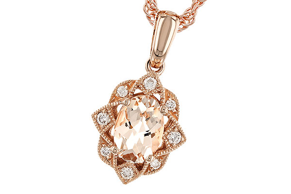 B310-43545: NECK .62 MORGANITE .70 TGW (7x5MM MORG)