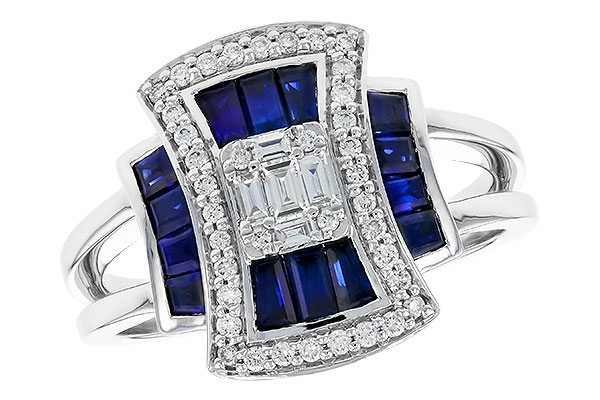 B310-44381: LDS RG .87 TW SAPPHIRE 1.22 TGW