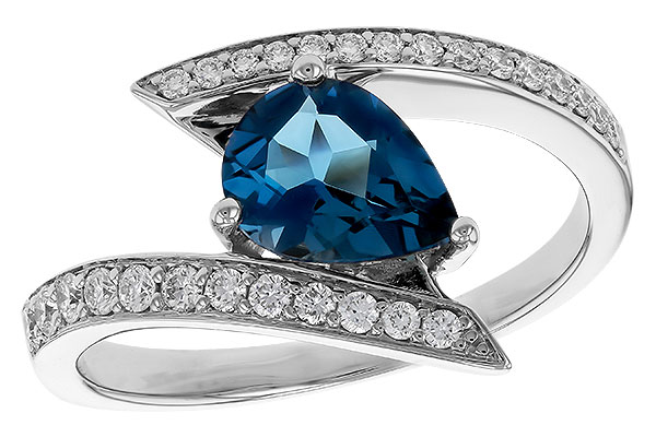 B311-28945: LDS RG 1.04 LONDON BLUE TOPAZ 1.28 TGW (8x6MM)