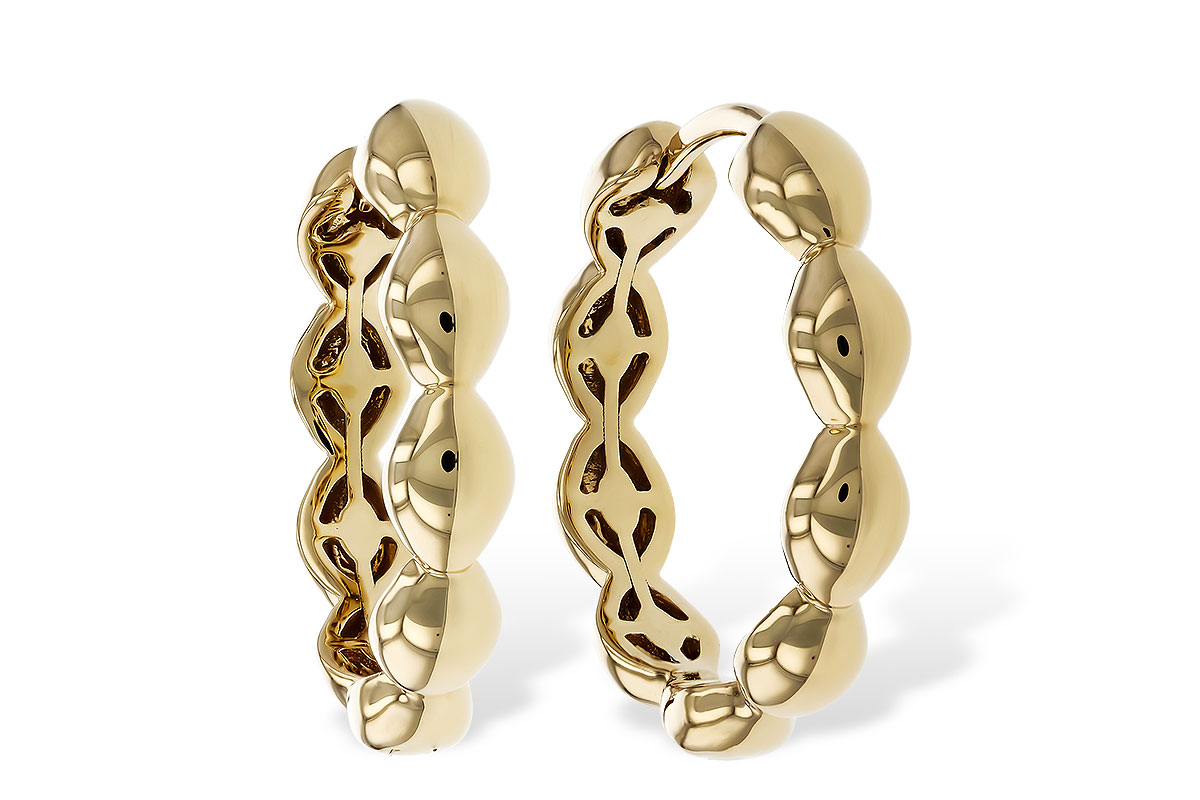 B311-33545: GOLD EARRINGS (18MM)