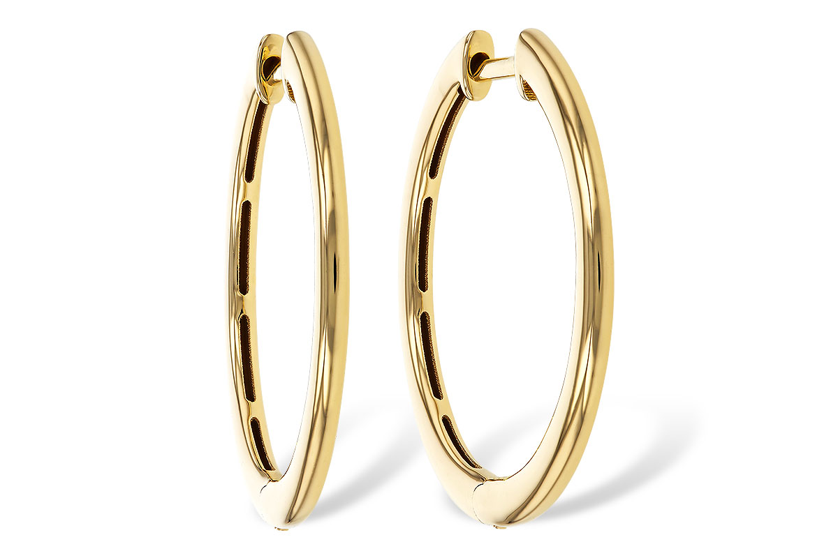 B311-35299: GOLD EARRINGS (24MM)